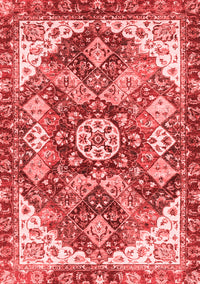 Abstract Red Modern Rug, abs3534red