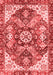 Abstract Red Modern Area Rugs