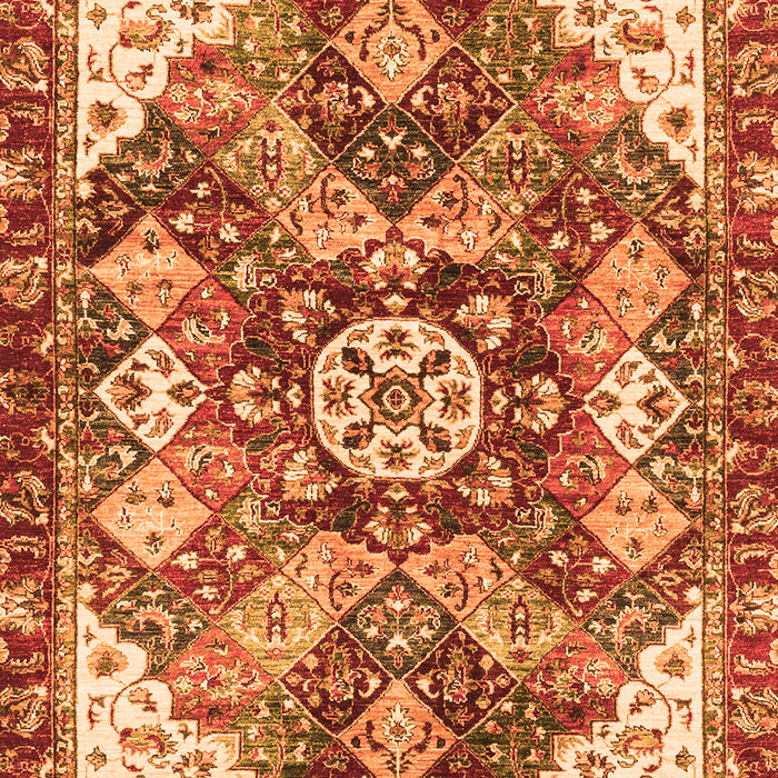 Machine Washable Abstract Orange Modern Area Rugs, wshabs3534org