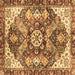 Square Machine Washable Abstract Brown Modern Rug, wshabs3534brn