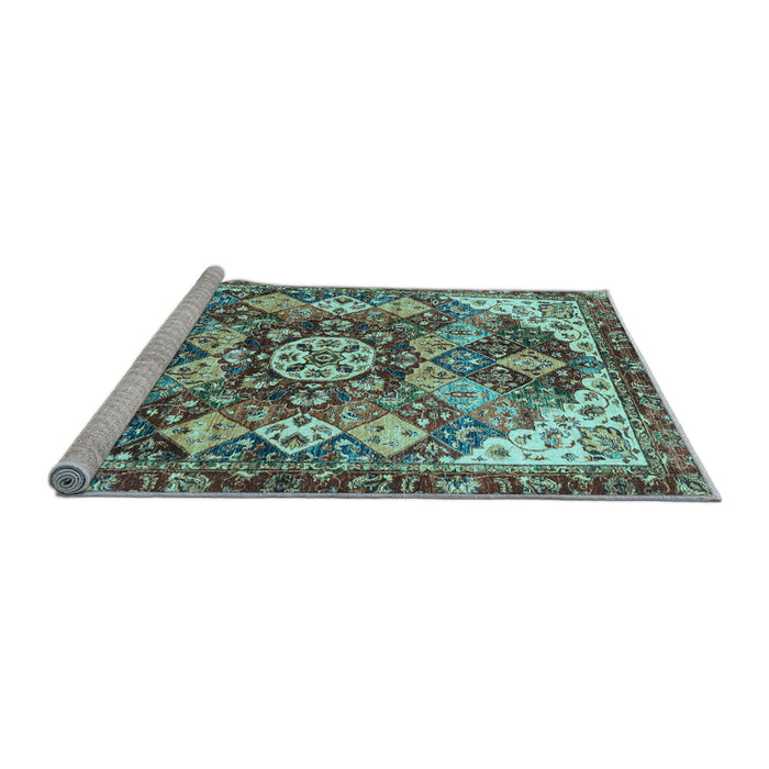 Sideview of Machine Washable Abstract Light Blue Modern Rug, wshabs3534lblu