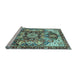 Sideview of Machine Washable Abstract Light Blue Modern Rug, wshabs3534lblu