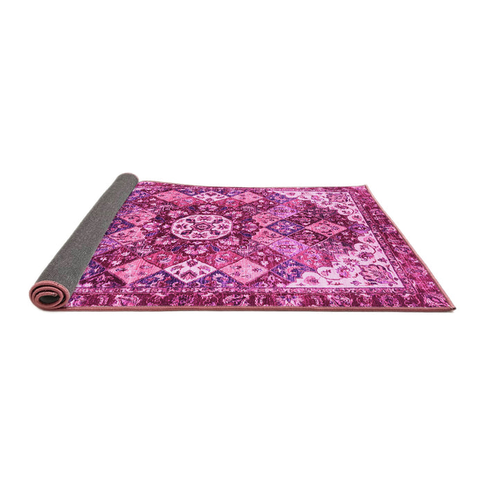 Sideview of Abstract Pink Modern Rug, abs3534pnk