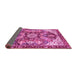 Sideview of Abstract Pink Modern Rug, abs3534pnk