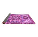 Sideview of Abstract Purple Modern Rug, abs3534pur