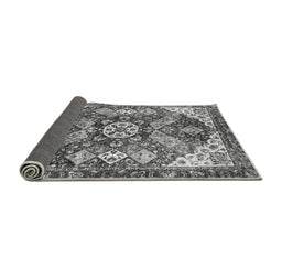 Sideview of Abstract Gray Modern Rug, abs3534gry