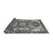 Sideview of Abstract Gray Modern Rug, abs3534gry