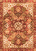 Abstract Orange Modern Rug, abs3534org