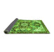 Sideview of Abstract Green Modern Rug, abs3534grn