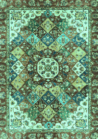 Abstract Turquoise Modern Rug, abs3534turq