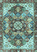 Abstract Light Blue Modern Rug, abs3534lblu