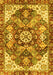 Abstract Yellow Modern Rug, abs3534yw