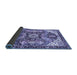 Sideview of Abstract Blue Modern Rug, abs3534blu