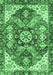 Machine Washable Abstract Emerald Green Modern Area Rugs, wshabs3534emgrn