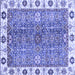 Square Oriental Blue Traditional Rug, abs3535blu