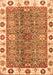 Oriental Orange Traditional Rug, abs3535org