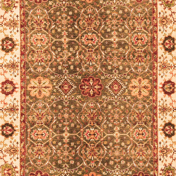 Oriental Orange Traditional Rug, abs3535org