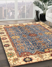 Abstract Chestnut Brown Oriental Rug, abs3535