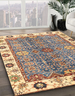 Machine Washable Abstract Chestnut Brown Rug in a Family Room, wshabs3535