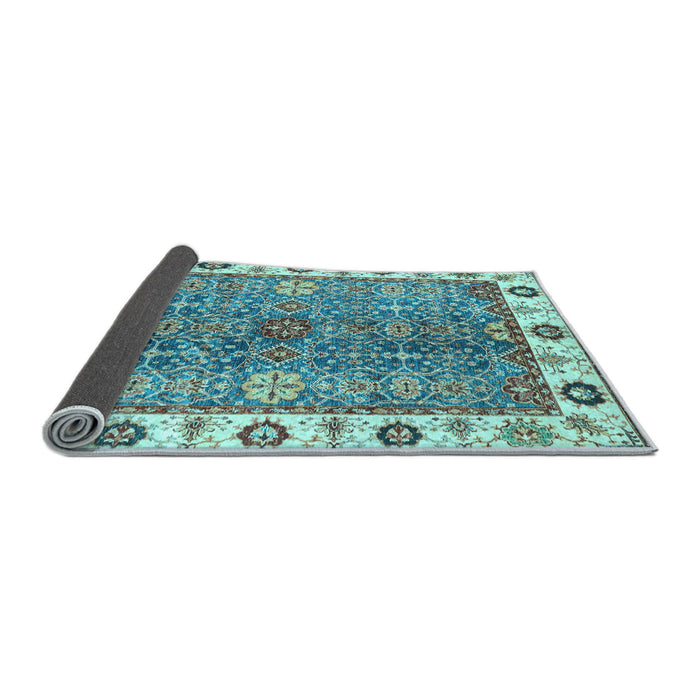 Sideview of Oriental Light Blue Traditional Rug, abs3535lblu