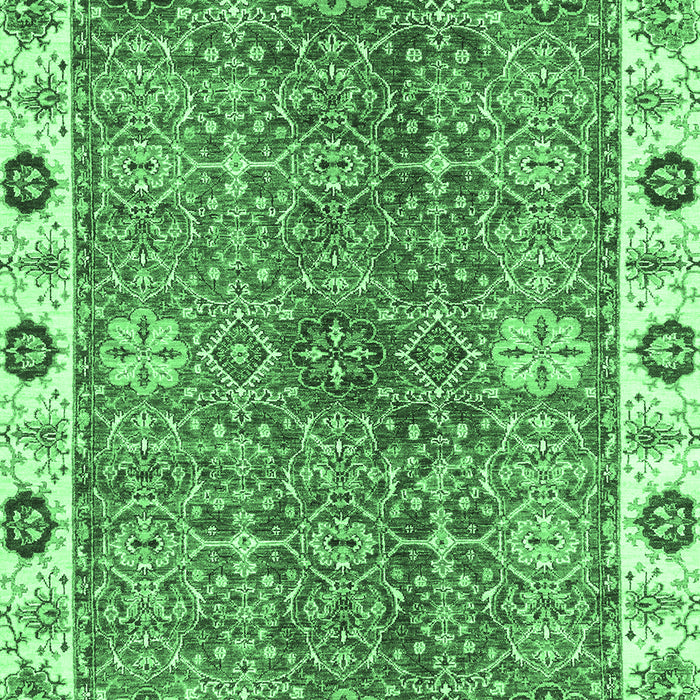 Oriental Emerald Green Traditional Rug, abs3535emgrn