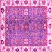 Square Oriental Pink Traditional Rug, abs3535pnk