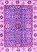 Machine Washable Oriental Purple Traditional Area Rugs, wshabs3535pur