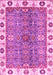 Machine Washable Oriental Pink Traditional Rug, wshabs3535pnk