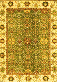 Oriental Yellow Traditional Rug, abs3535yw