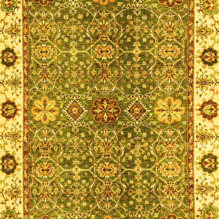Oriental Yellow Traditional Rug, abs3535yw