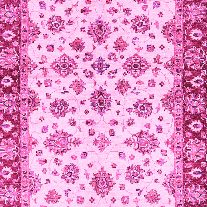 Machine Washable Oriental Pink Traditional Rug, wshabs3536pnk