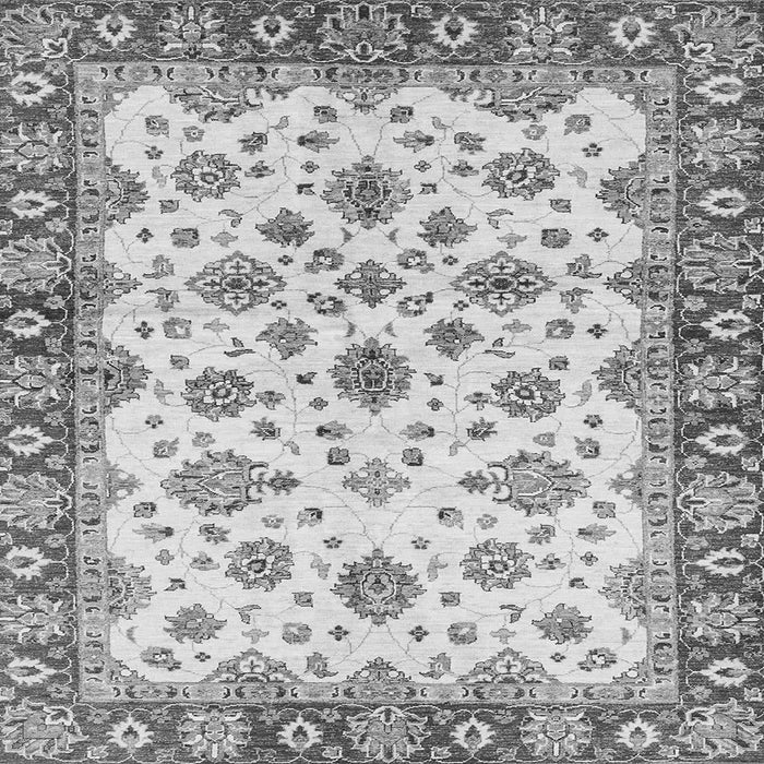 Square Oriental Gray Traditional Rug, abs3536gry