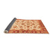 Sideview of Oriental Orange Traditional Rug, abs3536org