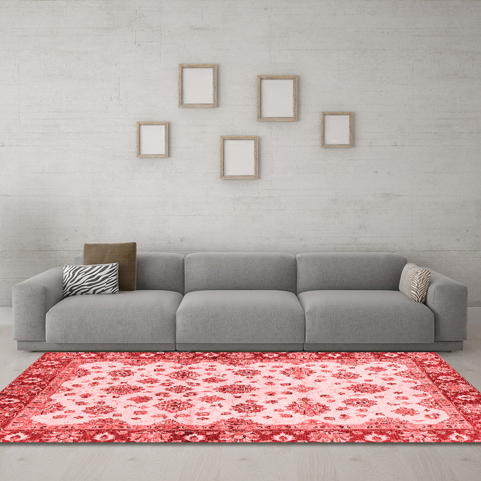 Traditional Red Washable Rugs