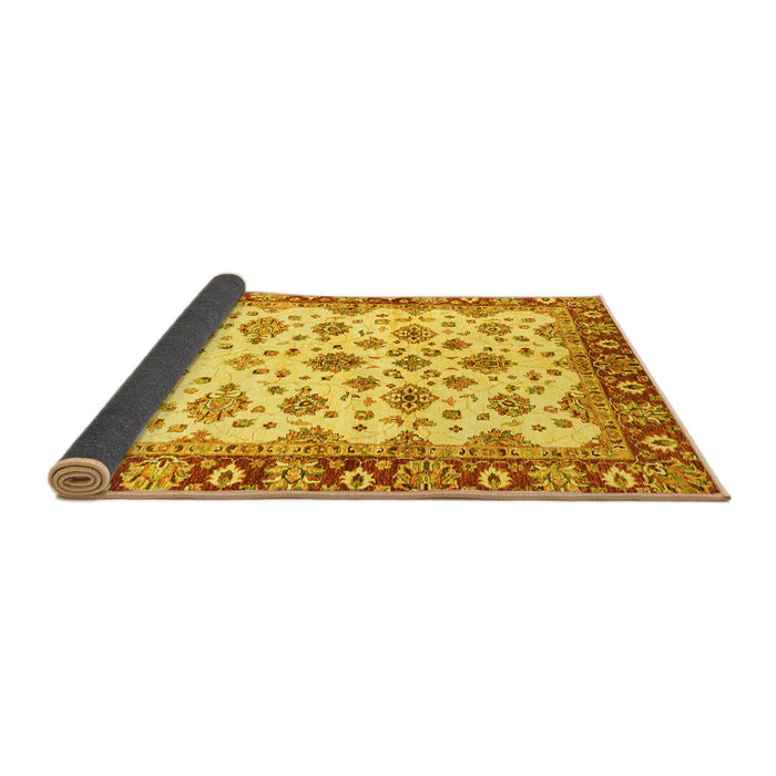 Sideview of Oriental Yellow Traditional Rug, abs3536yw