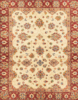 Abstract Brown Gold Oriental Rug, abs3536