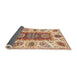 Sideview of Abstract Chestnut Red Modern Rug, abs3537