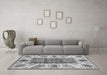 Machine Washable Abstract Gray Modern Rug in a Living Room,, wshabs3537gry