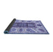 Sideview of Abstract Blue Modern Rug, abs3537blu