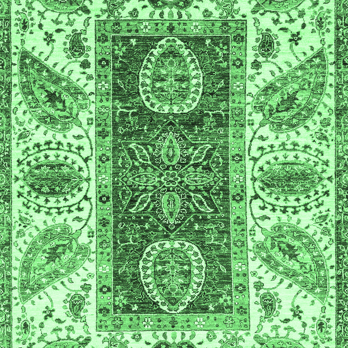 Abstract Emerald Green Modern Rug, abs3537emgrn