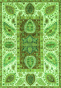 Abstract Green Modern Rug, abs3537grn