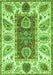 Abstract Green Modern Rug, abs3537grn