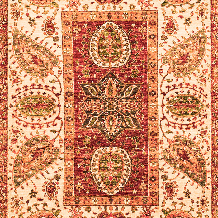 Abstract Orange Modern Rug, abs3537org