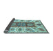 Sideview of Abstract Light Blue Modern Rug, abs3537lblu