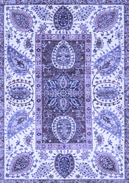 Abstract Blue Modern Rug, abs3537blu