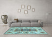 Machine Washable Abstract Light Blue Modern Rug in a Living Room, wshabs3537lblu