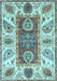 Abstract Light Blue Modern Rug, abs3537lblu