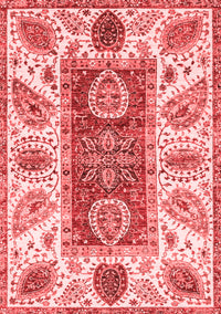 Abstract Red Modern Rug, abs3537red