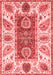 Abstract Red Modern Area Rugs