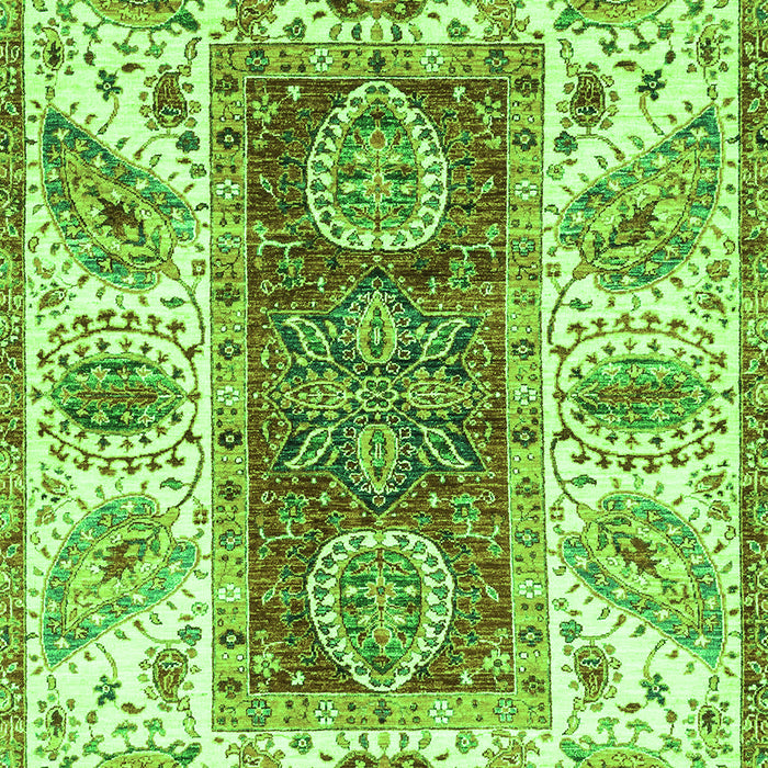 Machine Washable Abstract Green Modern Area Rugs, wshabs3537grn
